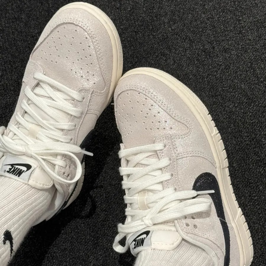 Giày Nike Wmns Dunk Low SE 'White Glittery' HQ3502-100 — ảnh 4