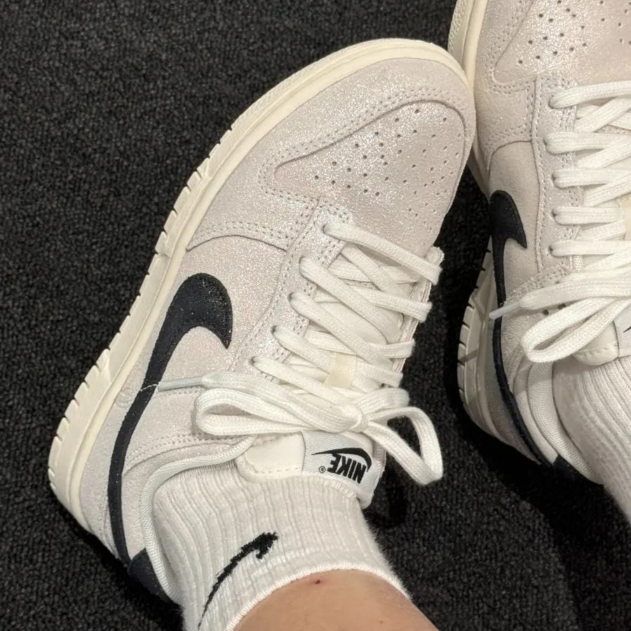 Giày Nike Wmns Dunk Low SE 'White Glittery' HQ3502-100 — ảnh 5