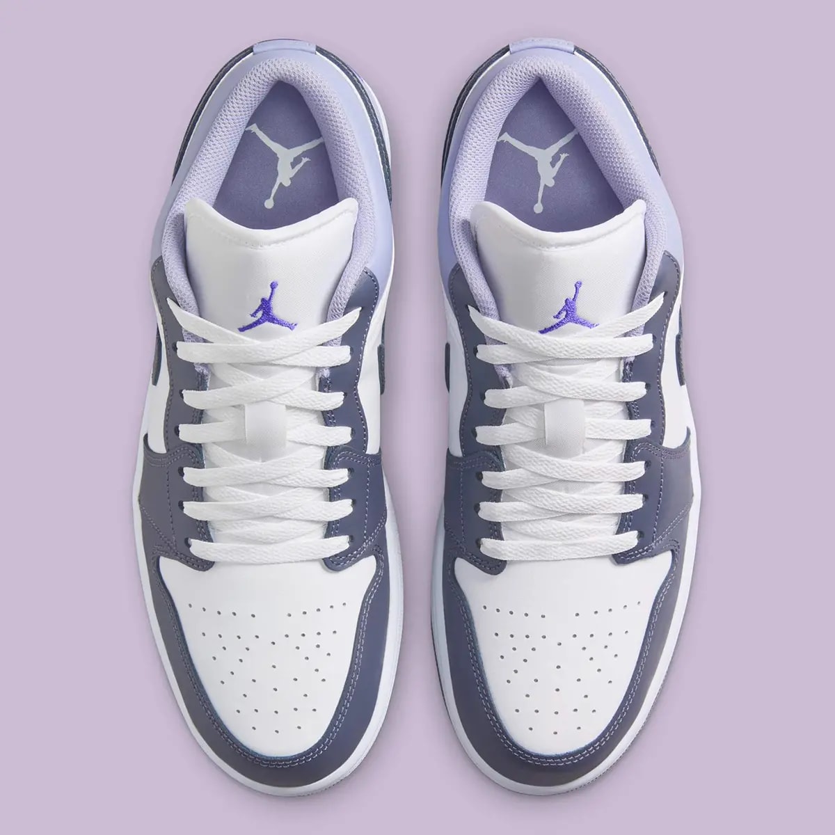 Giày Nike Air Jordan 1 Low 'Purple White' 553558-145 — ảnh 5
