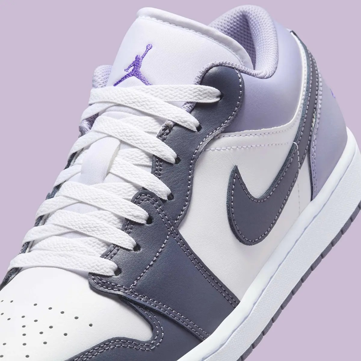 Giày Nike Air Jordan 1 Low 'Purple White' 553558-145 — ảnh 3