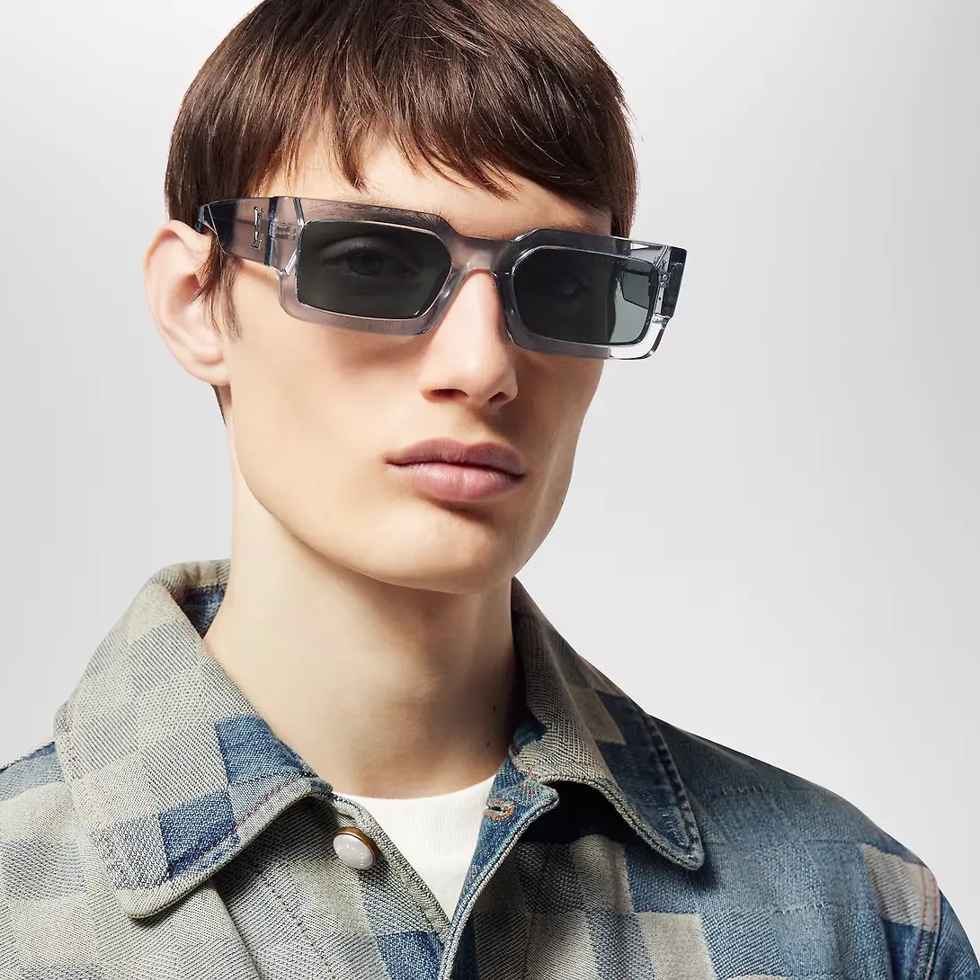 Kính Louis Vuitton LV Clash Low Square Sunglasses 'Grey' Z2076W — ảnh 3
