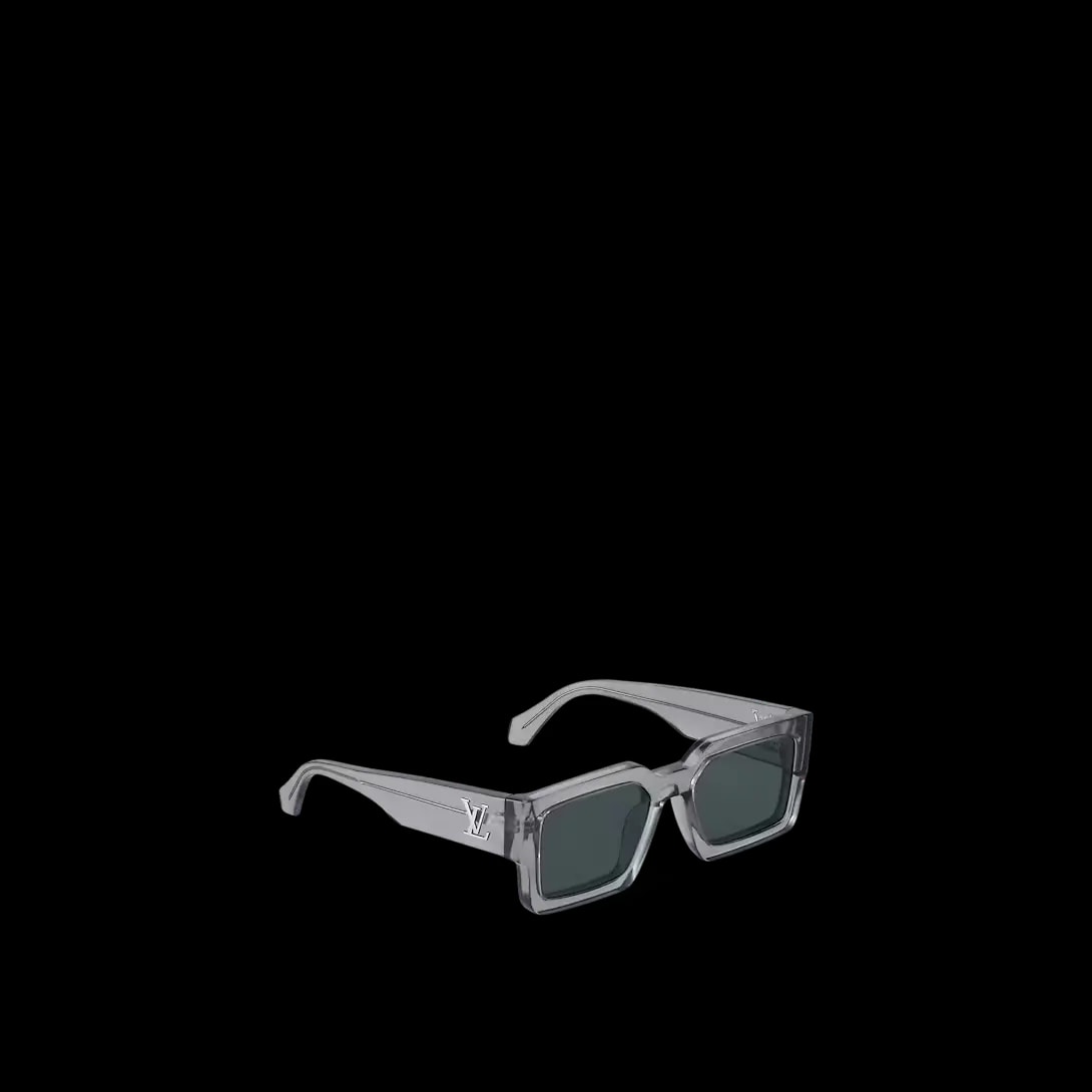 Kính Louis Vuitton LV Clash Low Square Sunglasses 'Grey' Z2076W — ảnh 4