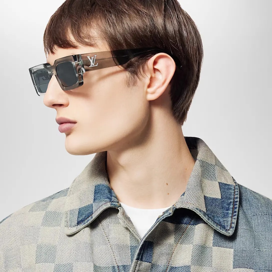 Kính Louis Vuitton LV Clash Low Square Sunglasses 'Grey' Z2076W — ảnh 2