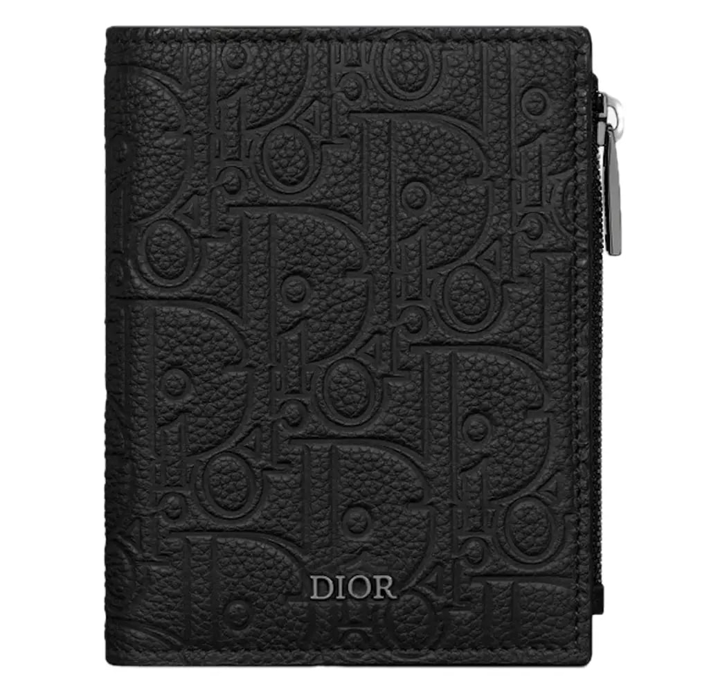Ví Dior Vertical Compact Card Holder 'Black' 2ESBC319FLG-H00N