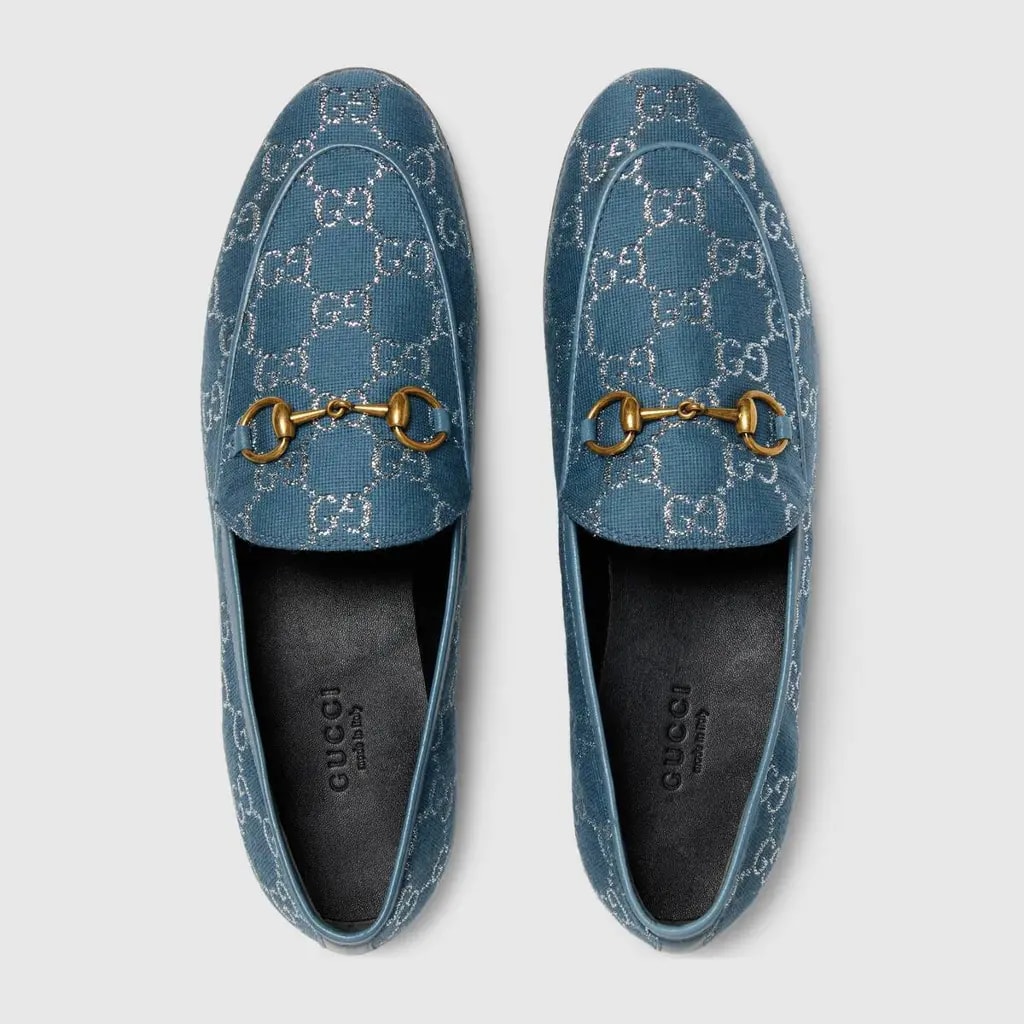 Giày Gucci Mocassini Jordaan GG 'Blue' 431467-2C820-4691 — ảnh 3