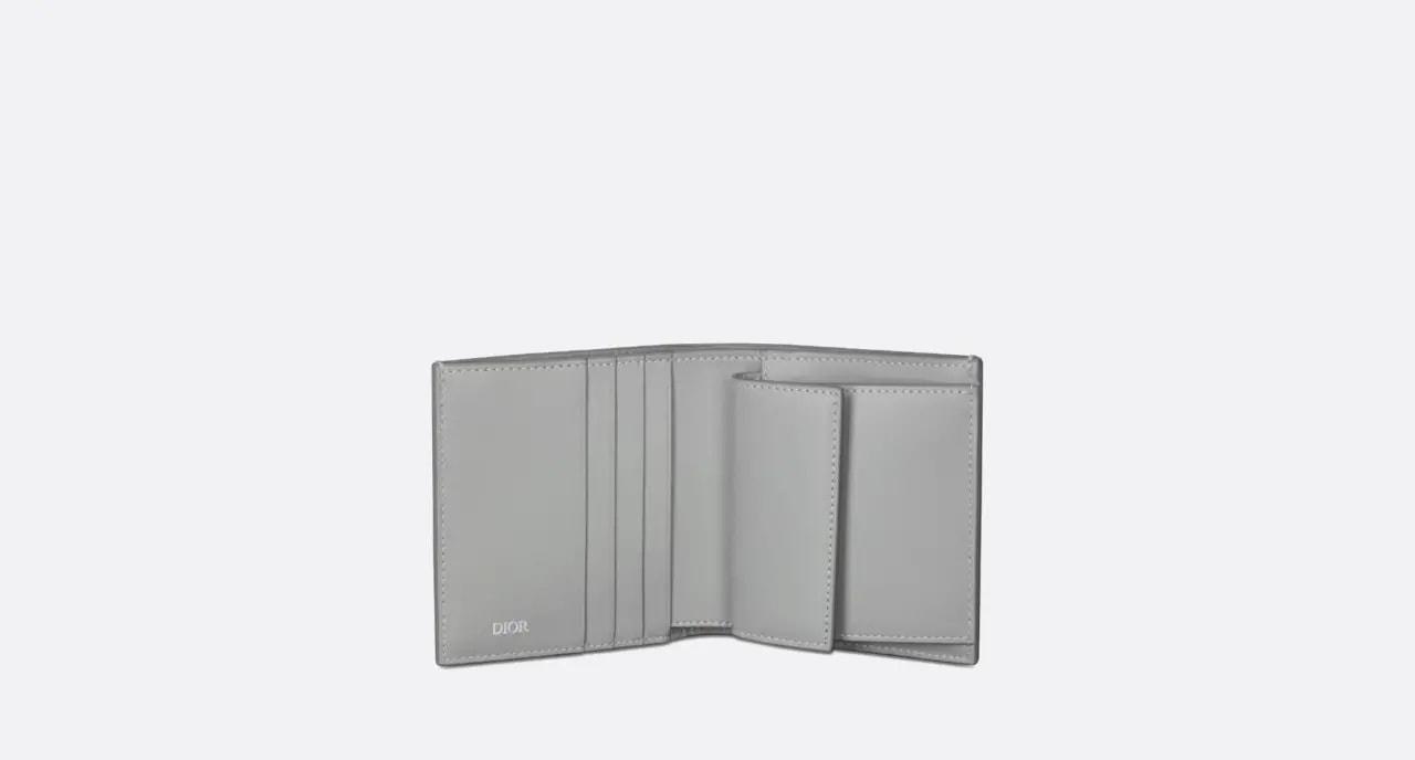 Ví Dior Compact Vertical Wallet 'Gray' 2ESBC072DCO-H42E — ảnh 2