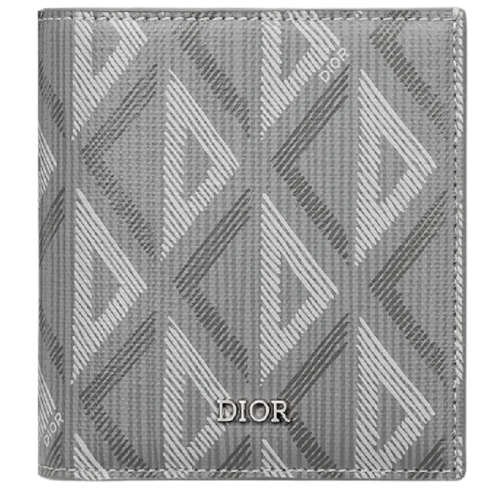 Ví Dior Compact Vertical Wallet 'Gray' 2ESBC072DCO-H42E