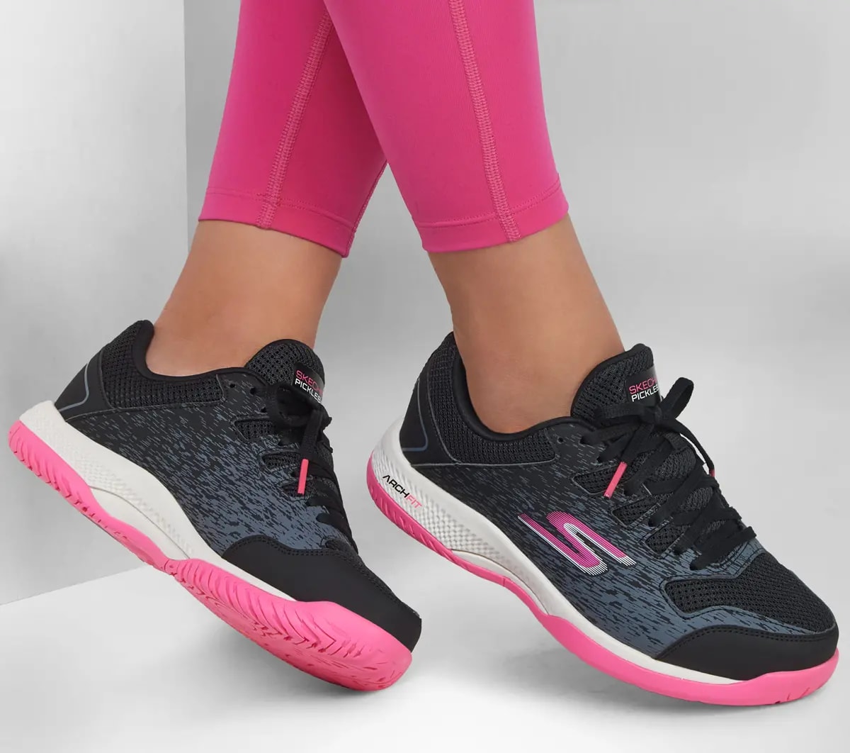 Giày Skechers Viper Court 'Black Pink' 172070C-BKPK — ảnh 2
