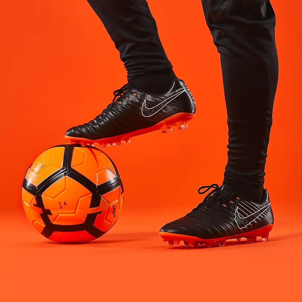 Giày Nike Tiempo Legend 7 Elite FG 'Black Total Orange' AH7238-080 — ảnh 2