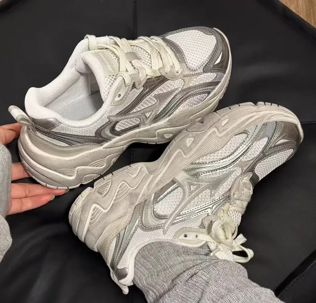 Giày Mizuno Trainer 2K 'White Grey' D1GH250403 — ảnh 2