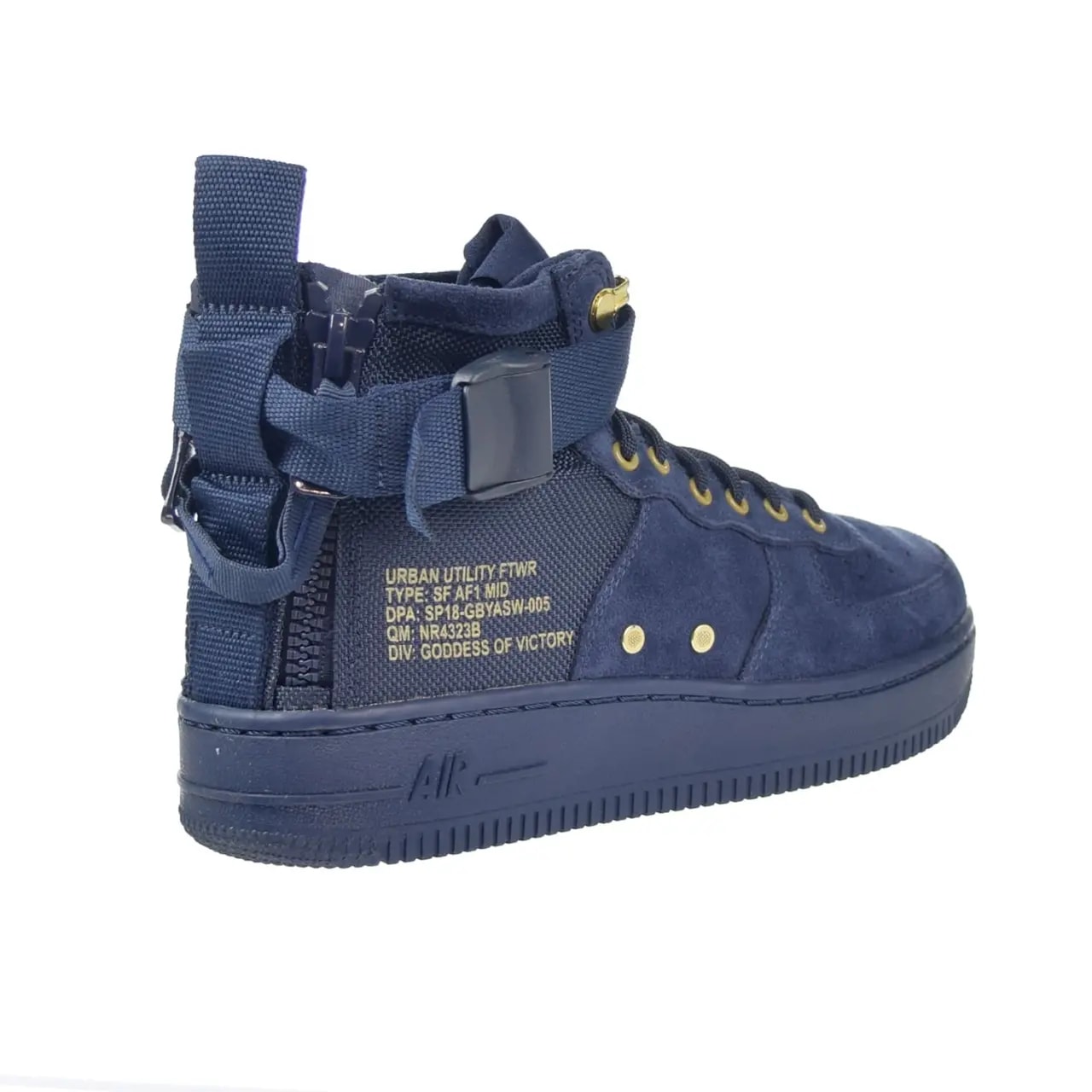 Giày Nike SF Air Force 1 Mid GS 'Obsidian Black' AJ0424-400 — ảnh 3