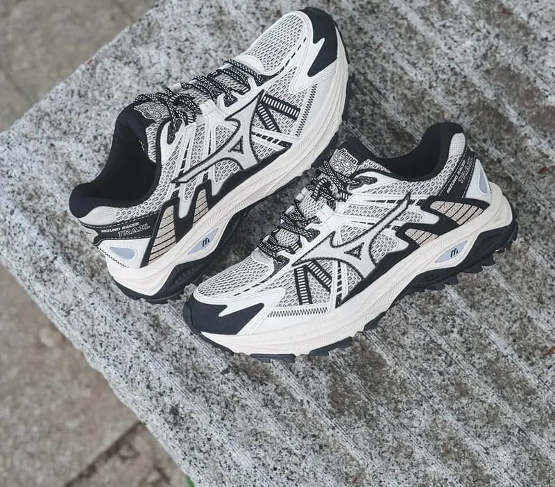 Giày Mizuno Racer Trail 'Cream Black White' D1GH223801 — ảnh 5