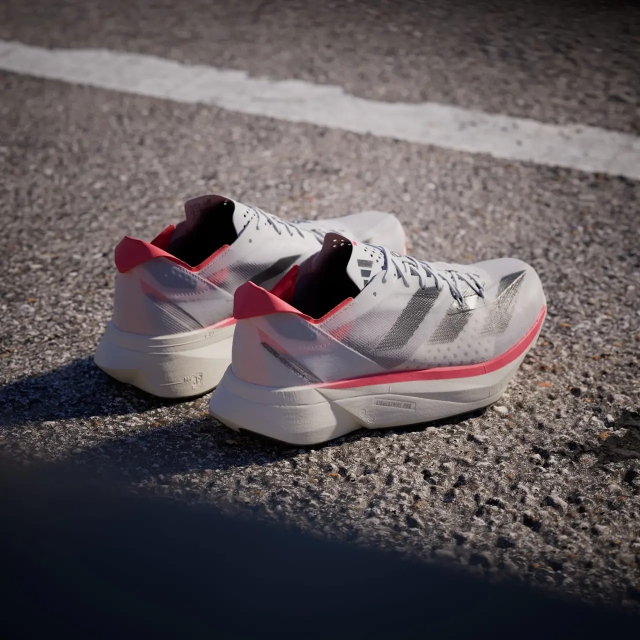 Giày Adizero Adios Pro 3 'White Solar Red' IE1053 — ảnh 3
