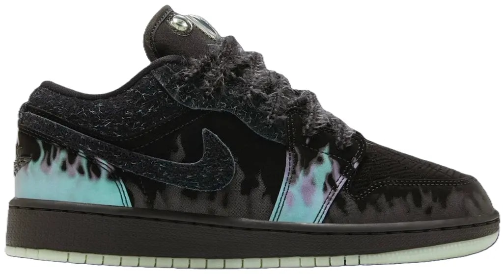 Giày Nike Air Jordan 1 Low GS 'Halloween Fortune Fly' HQ3442-001 — kich-thuoc: 36.5