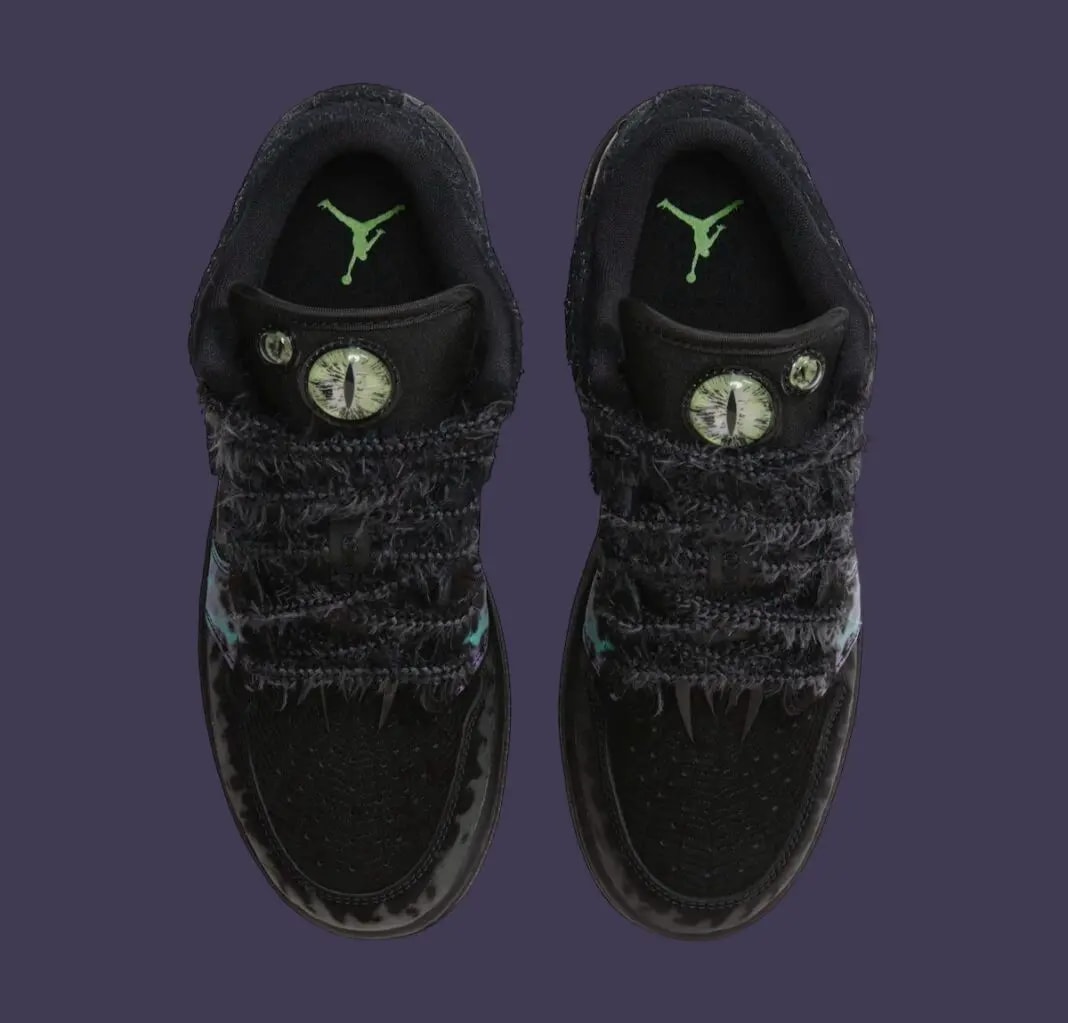 Giày Nike Air Jordan 1 Low GS 'Halloween Fortune Fly' HQ3442-001 — ảnh 4