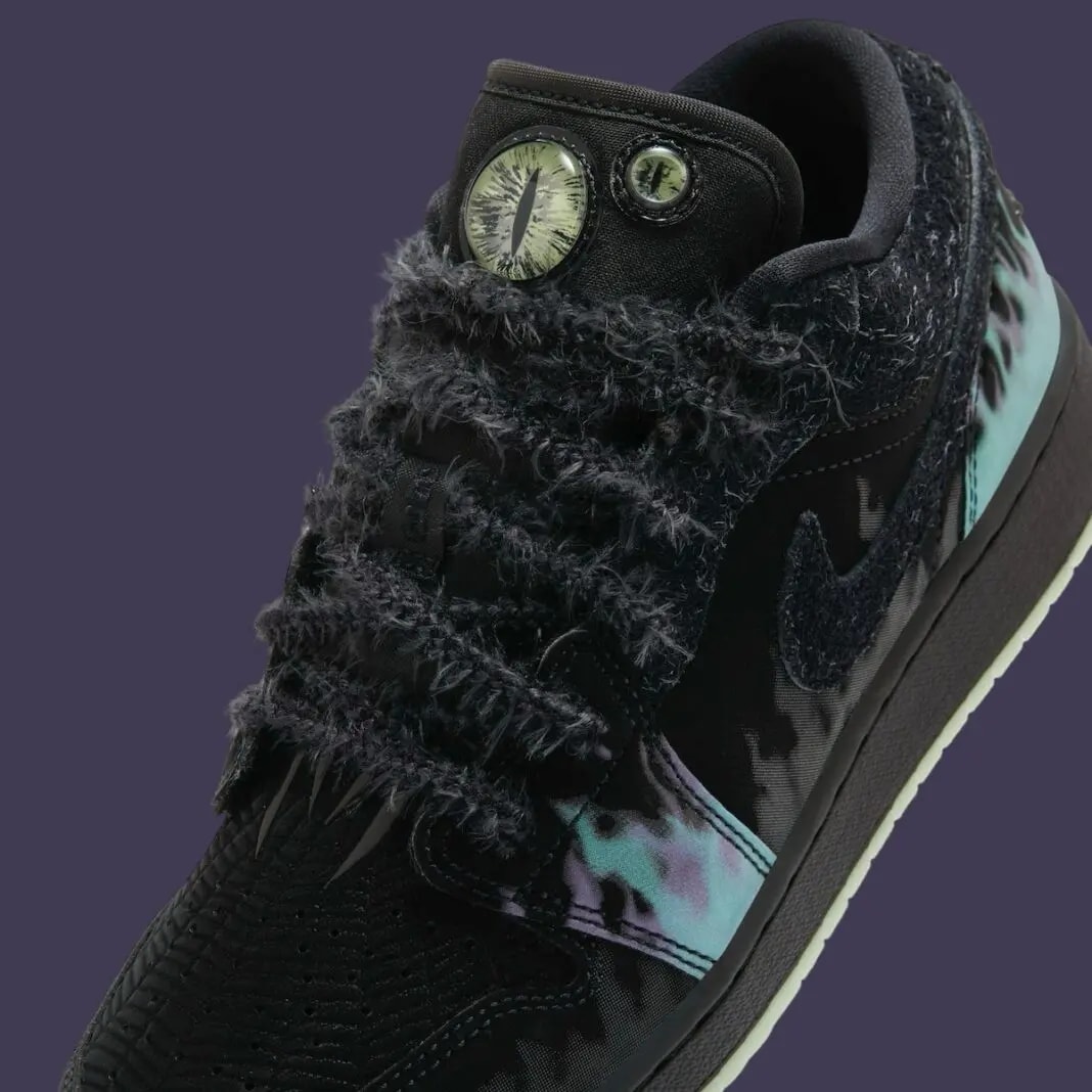 Giày Nike Air Jordan 1 Low GS 'Halloween Fortune Fly' HQ3442-001 — ảnh 2