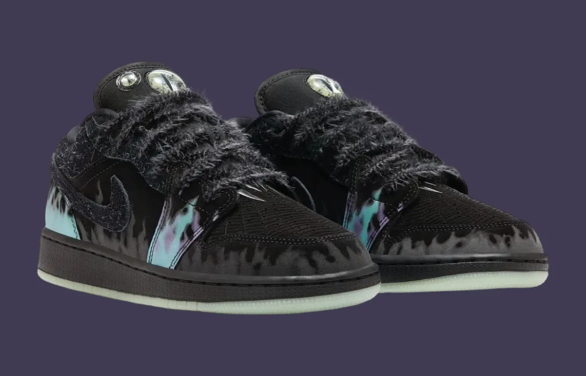 Giày Nike Air Jordan 1 Low GS 'Halloween Fortune Fly' HQ3442-001 — ảnh 5