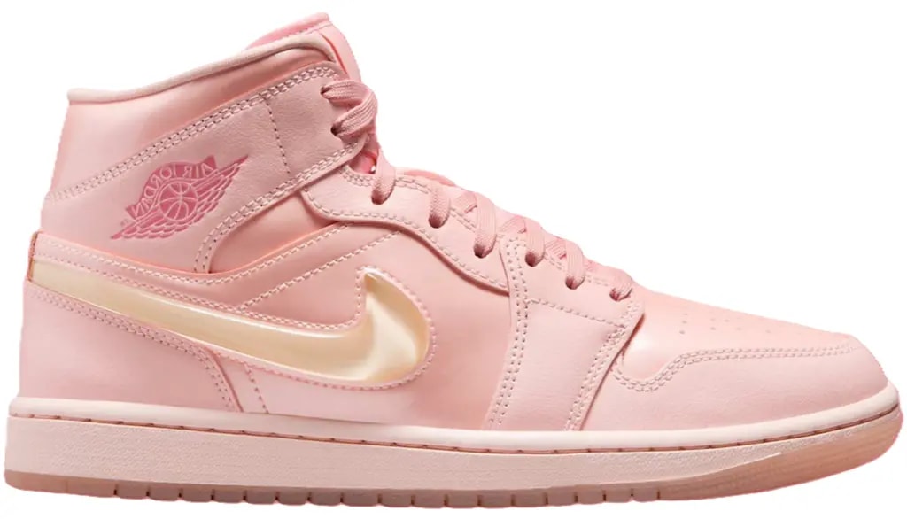 Giày Nike Air Jordan 1 Mid 'Pink Patent Valentine's Day' HF3173-600 — kich-thuoc: 36.5