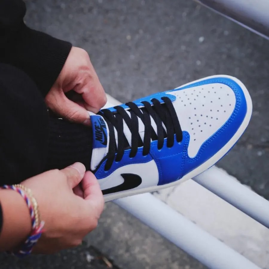 Giày Nike Air Jordan 1 Retro Low OG GS 'Game Royal' CZ0858-140 — ảnh 3