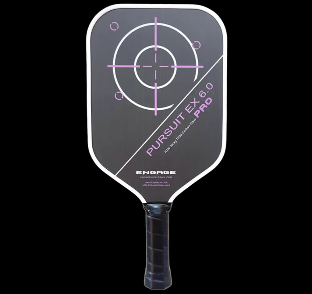 Vợt Pickleball Racket Engage Pursuit Pro EX 6.0 Standard 'Deep Magenta' — kich-thuoc: 16mm