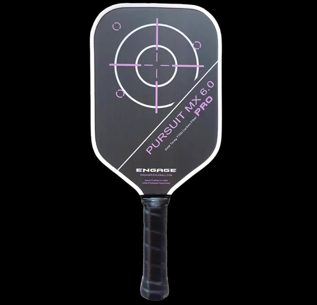 Vợt Pickleball Racket Engage Pursuit Pro MX 6.0 Elongated 'Deep Magenta' — kich-thuoc: 16mm