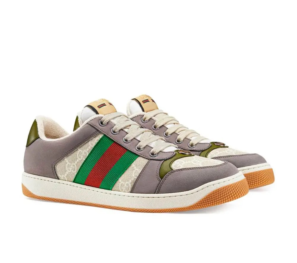 Giày Gucci Screener GG Canvas 'Grey Beige' 703648-UULG0-9680 — ảnh 4
