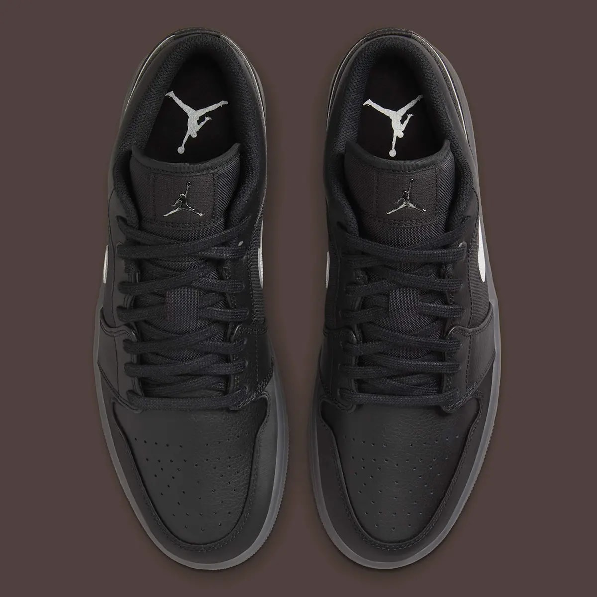 Giày Nike Air Jordan 1 Low 'Black White Dark Gum' HV5968-001 — ảnh 4