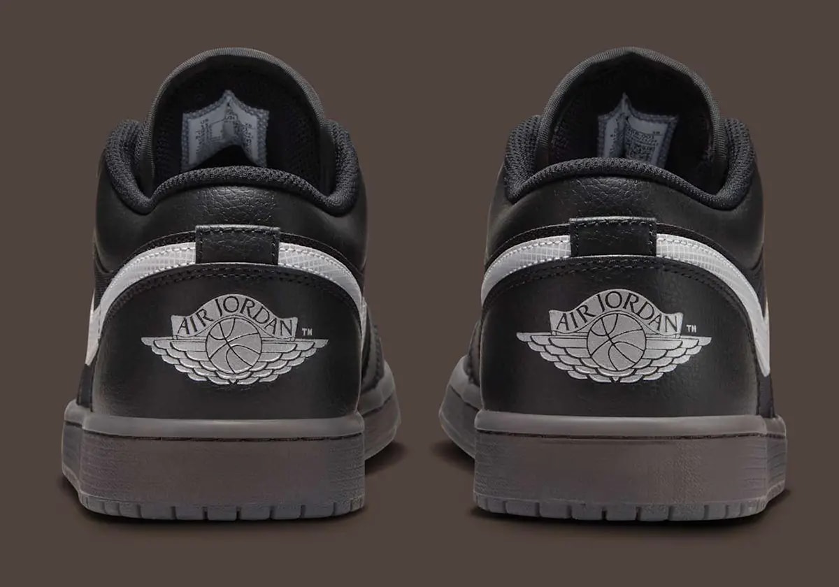 Giày Nike Air Jordan 1 Low 'Black White Dark Gum' HV5968-001 — ảnh 3