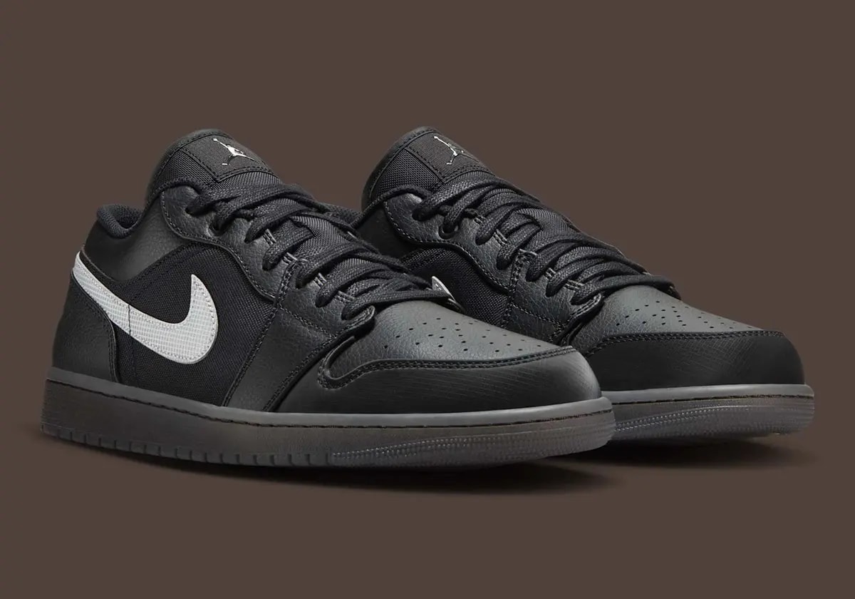 Giày Nike Air Jordan 1 Low 'Black White Dark Gum' HV5968-001 — ảnh 5