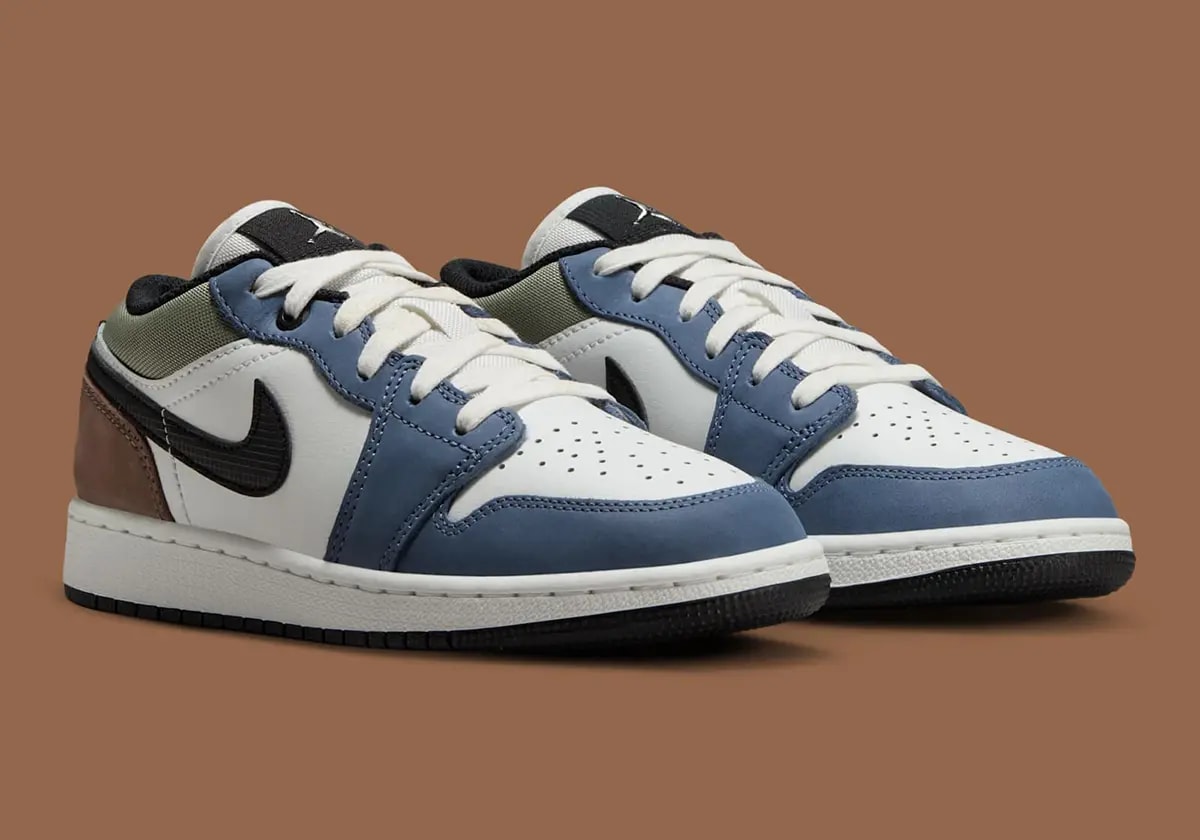 Giày Nike Air Jordan 1 Low GS 'Diffused Blue Jade Horizon' HV5973-101 — ảnh 5