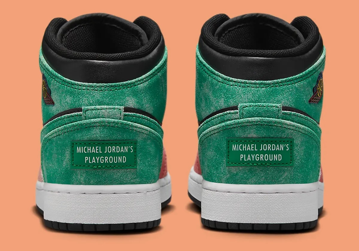 Giày Nike Air Jordan 1 Mid SE GS 'MJ's Playground' FQ1292-003 — ảnh 3