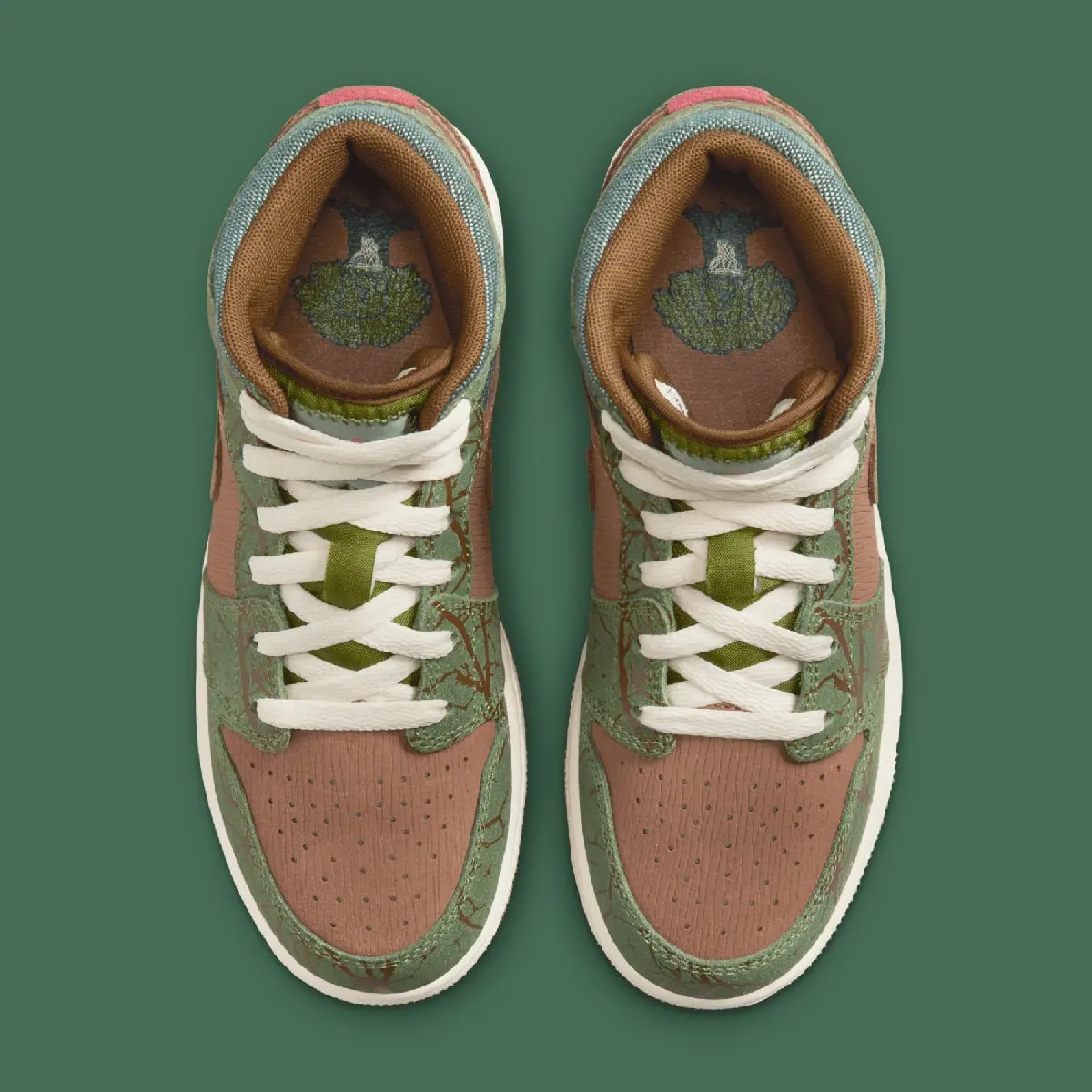 Giày Nike Air Jordan 1 Mid GS 'Treeline' FQ8101-200 — ảnh 3