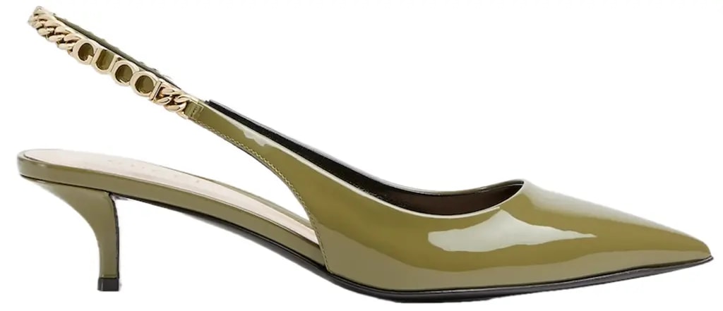 Giày Gucci Signoria Slingback Pump 'Dark Green' 782832-BNC80-3706 — kich-thuoc: 36