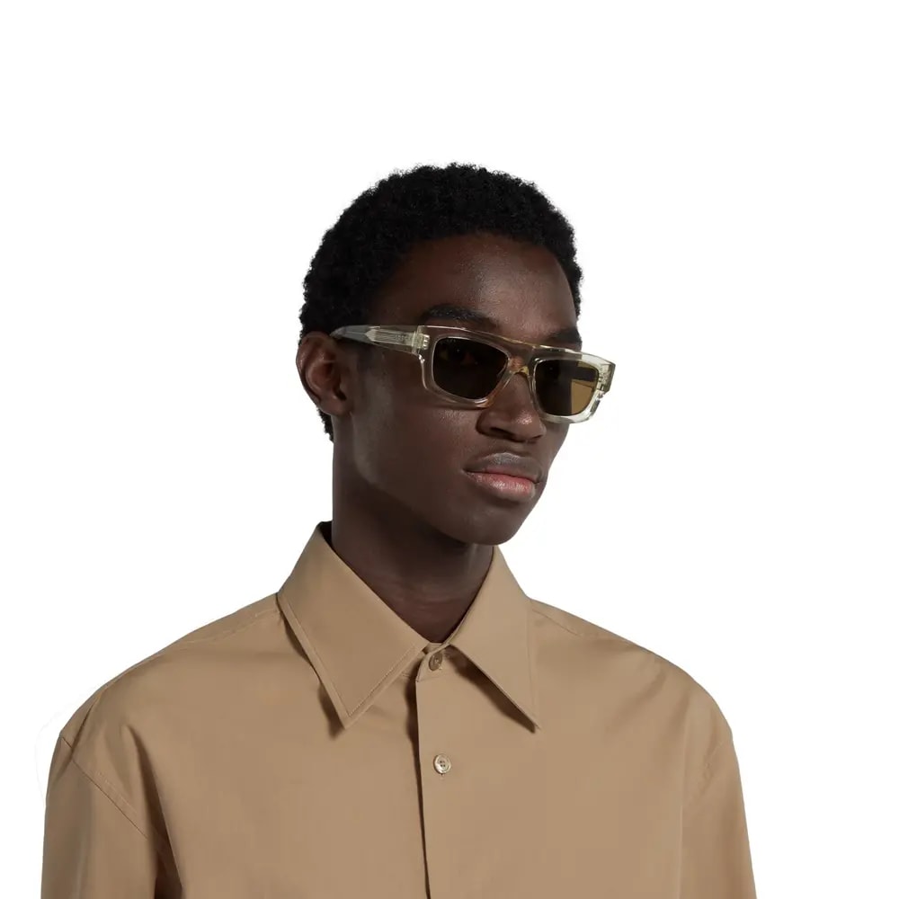 Kính Gucci Rectangular Frame Sunglasses 'Yellow' 823843-J0740-7423 — ảnh 2