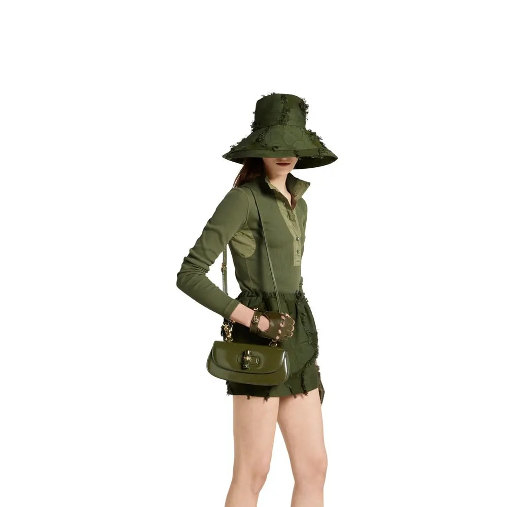 Túi Gucci Bamboo Diva Small Handle Bag 'Green' 827750-AAEVT-3037 — ảnh 3