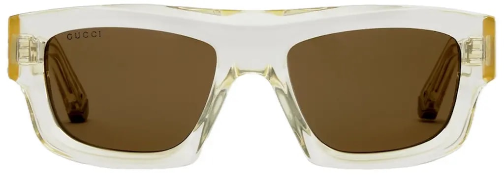 Kính Gucci Rectangular Frame Sunglasses 'Yellow' 823843-J0740-7423