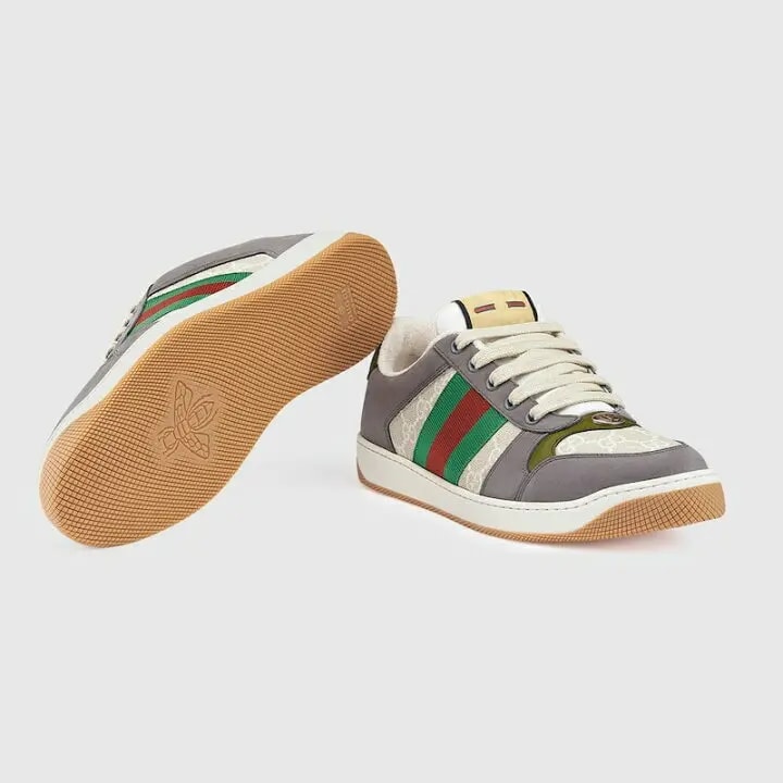 Giày Gucci Screener GG Canvas 'Grey Beige' 703648-UULG0-9680 — ảnh 3
