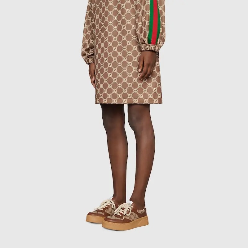 Giày Gucci GG Trainer 'Beige And Ebony' ‎676092-UPG20-2866 — ảnh 3