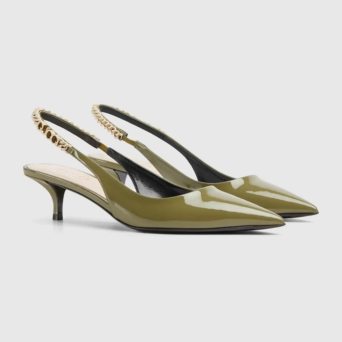 Giày Gucci Signoria Slingback Pump 'Dark Green' 782832-BNC80-3706 — ảnh 4