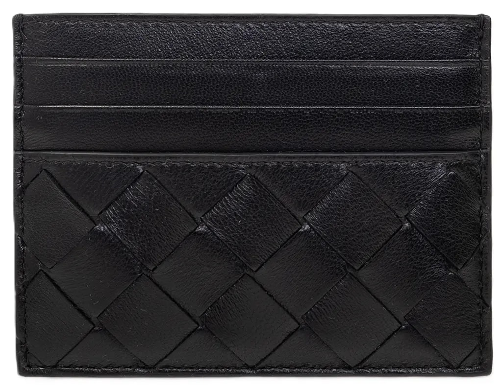 Ví Bottega Veneta Intrecciato Cardholder 'Black' 742325-VCPP3-8425
