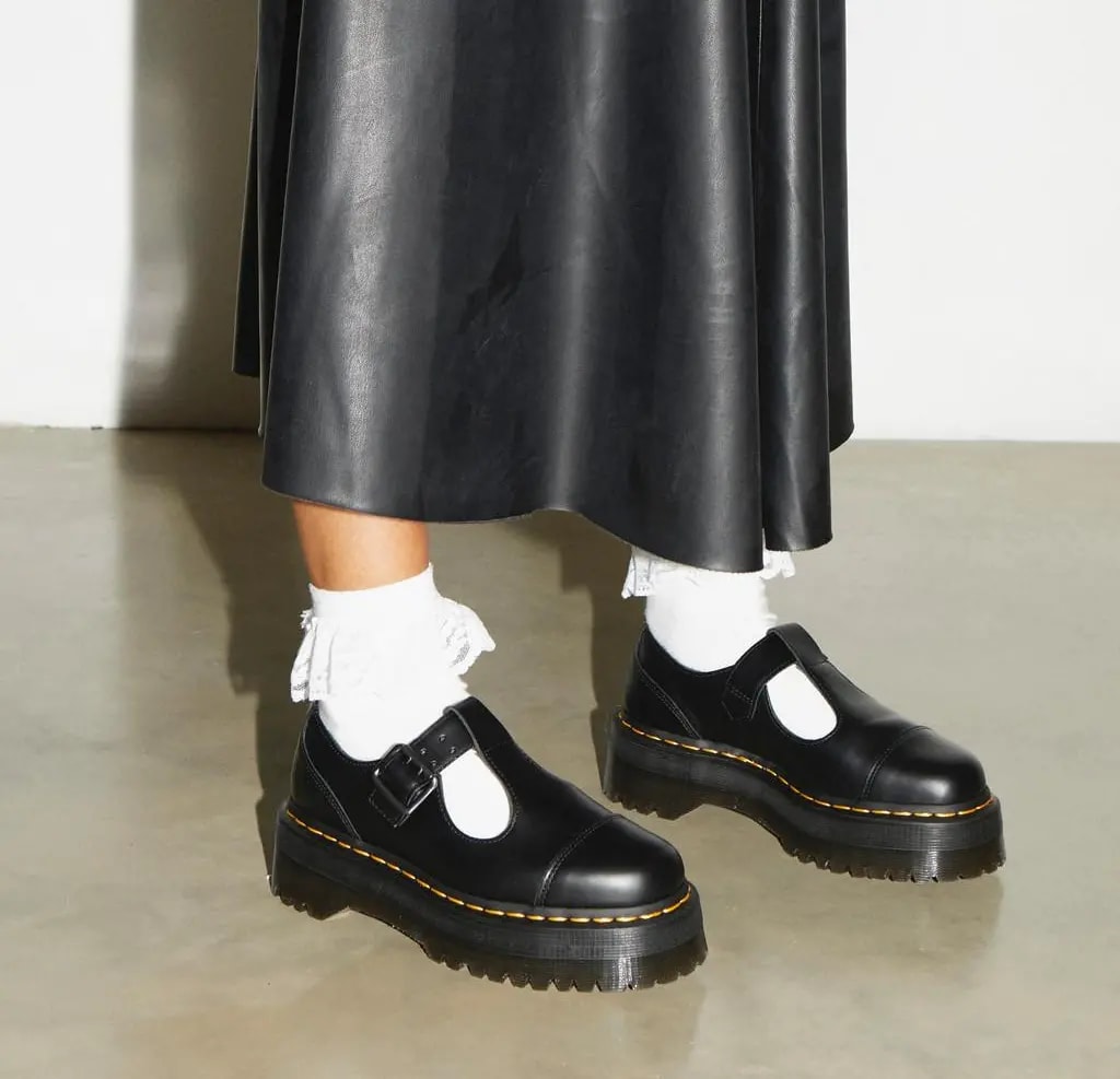 Giày Dr.Martens Bethan Polished Smooth Leather 'Black' 15727001 — ảnh 2