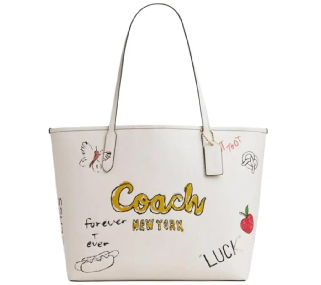 Túi Coach City Tote Bag Sketch Print 'White' CAK18-IMCAH