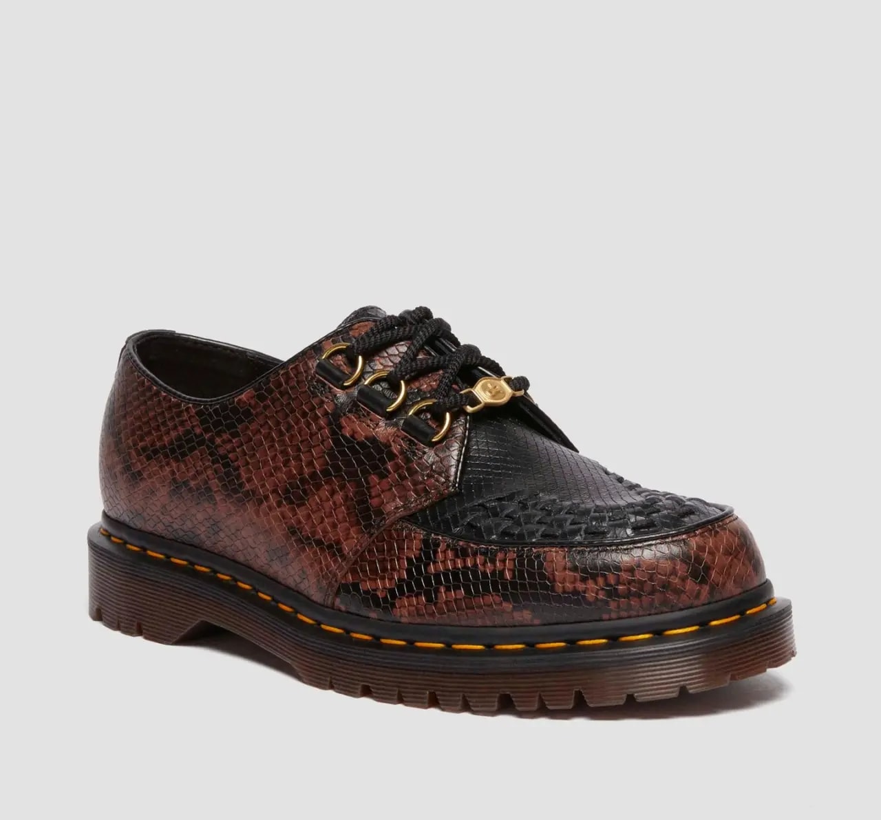 Giày Dr.Martens Ramsey Year Of The Snake Smooth Leather 'Black Brown' 40573001 — ảnh 5