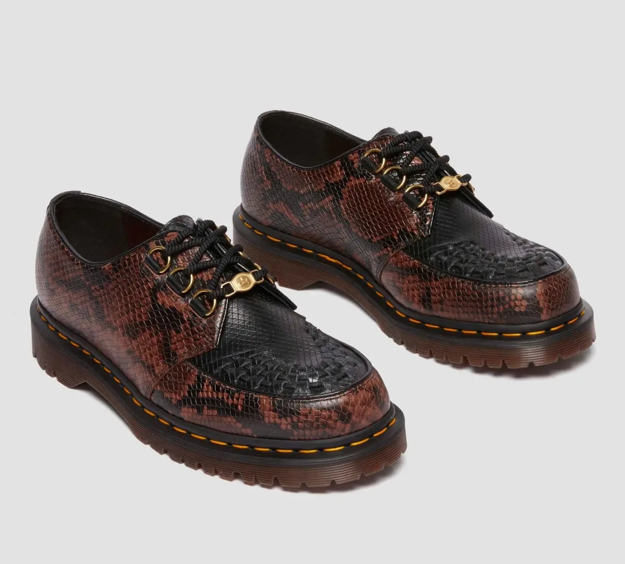 Giày Dr.Martens Ramsey Year Of The Snake Smooth Leather 'Black Brown' 40573001 — ảnh 4