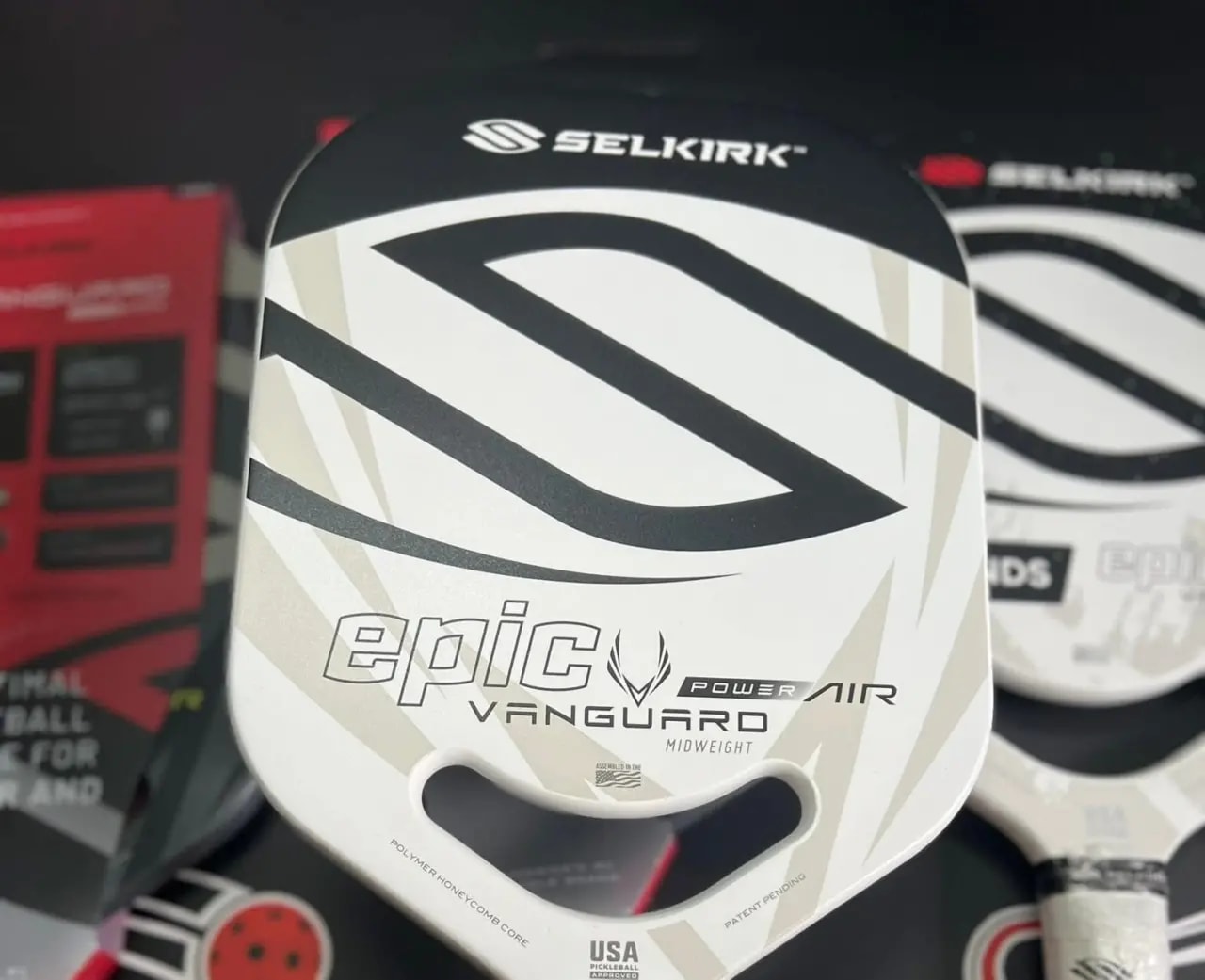 Vợt Pickleball Selkirk Vanguard Power Air Epic 13mm 'White Black' — ảnh 2