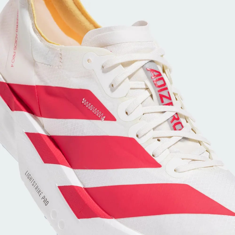 Giày Adidas Adizero Adios Pro 4 'White Red' JR4542 — ảnh 3