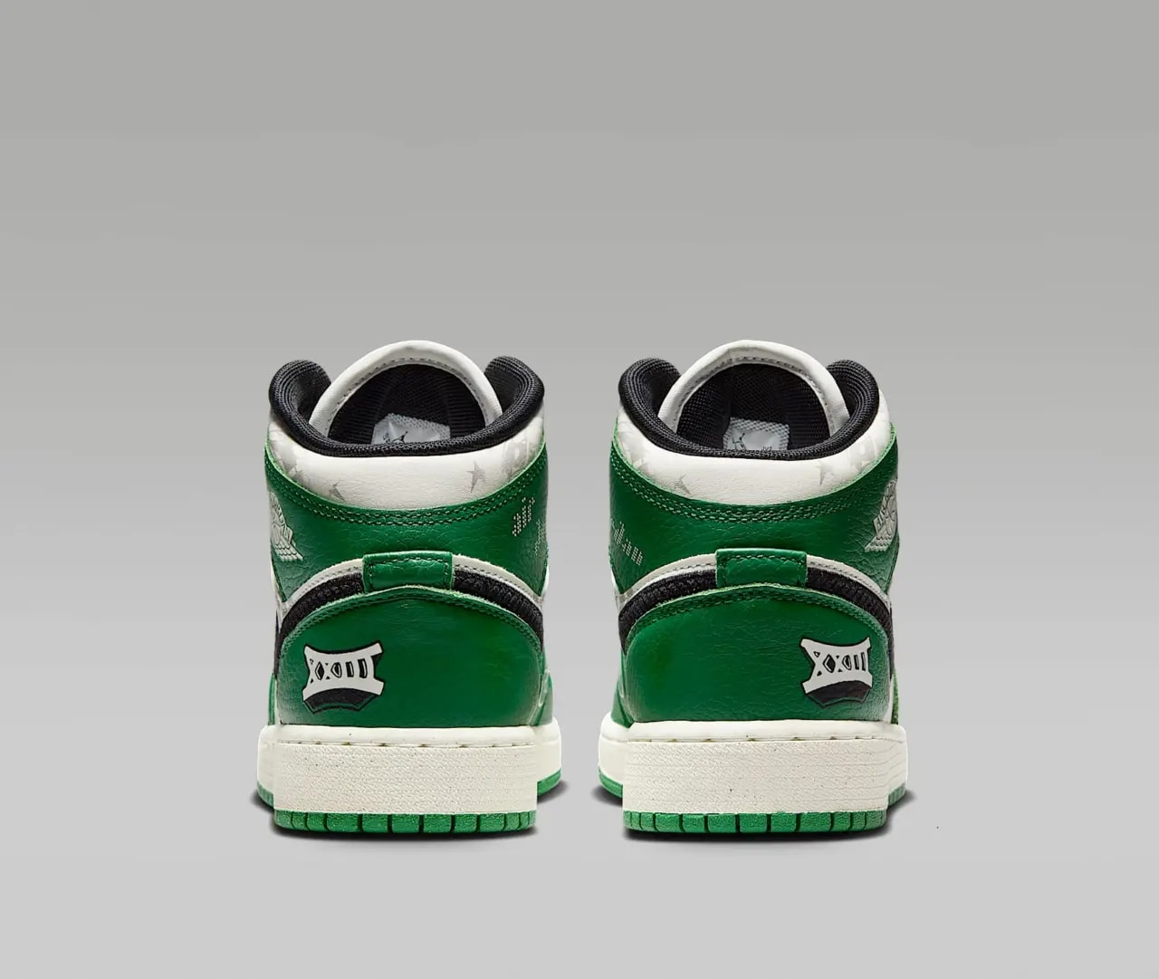 Giày Nike Air Jordan 1 Mid SE GS 'Overbranded' HF3200-300 — ảnh 3