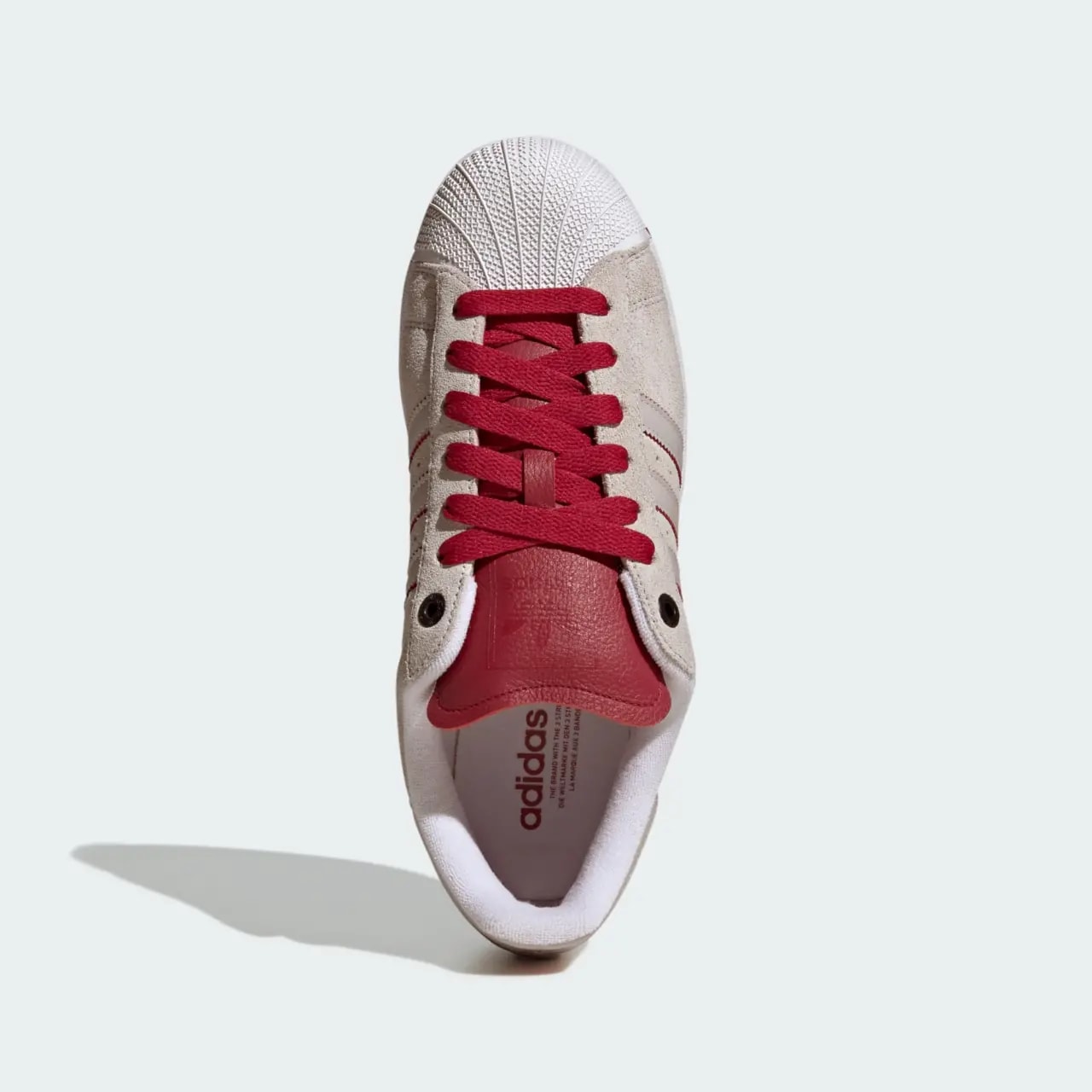 Giày Adidas Superstar II 'Crystal White Team Victory Red' JI0133 — ảnh 5