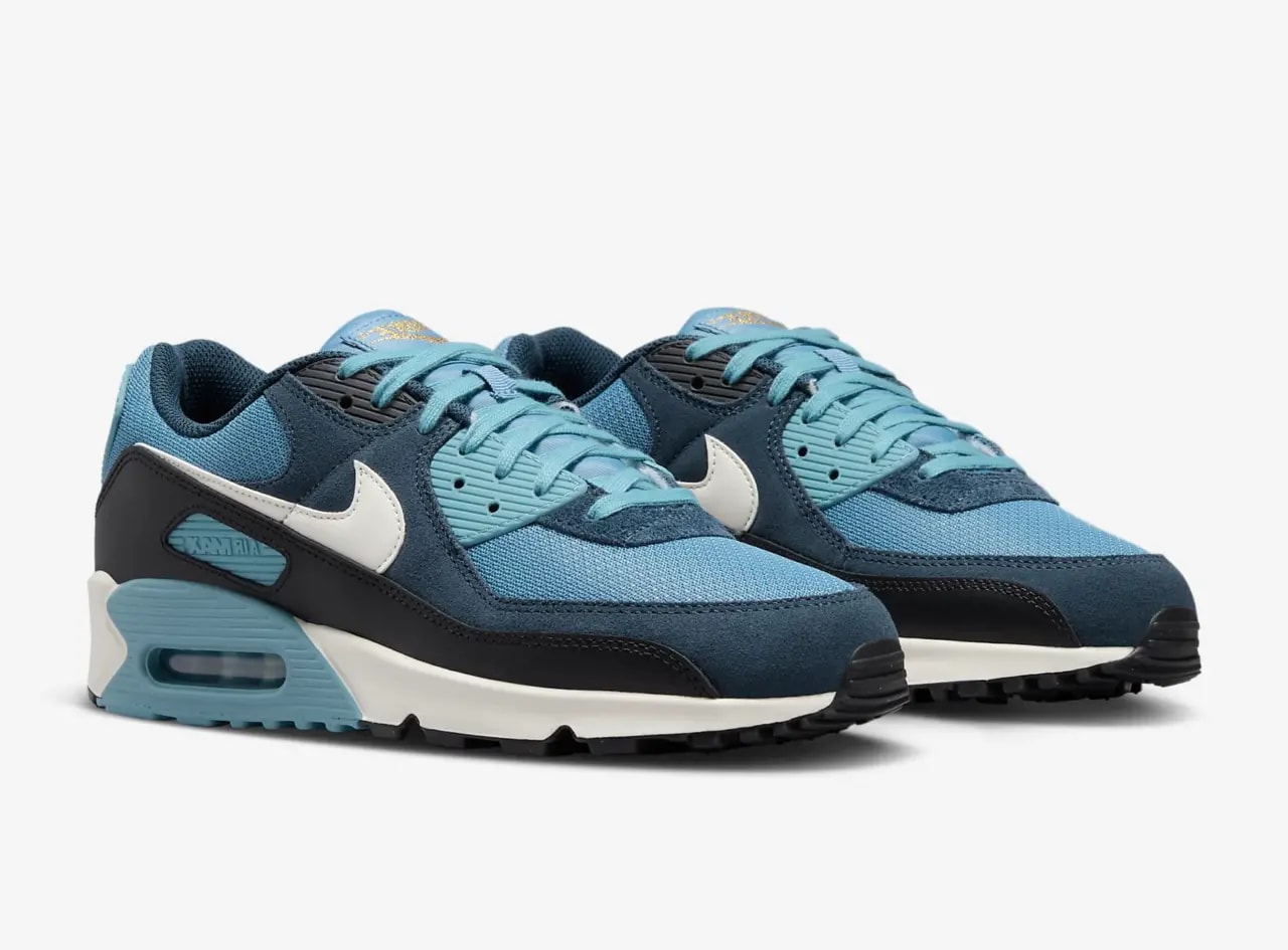 Giày Nike Air Max 90 Premium 'Armory Navy' FZ9895-400 — ảnh 2