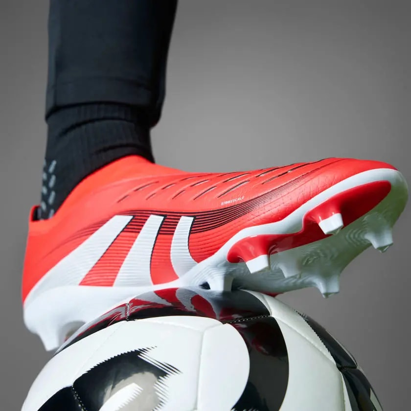 Giày Adidas Predator League Laceless FG/MG Cleats 'Red' ID3859 — ảnh 2